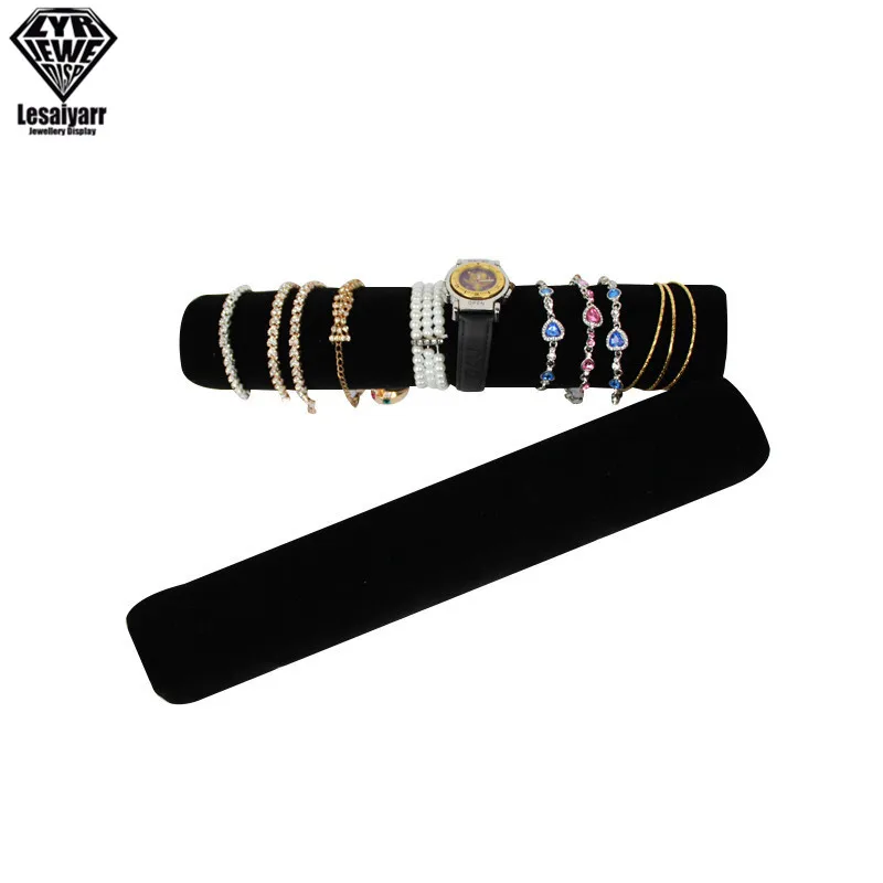 Portable Velvet Jewelry Storage Bag Jewelry Travel Roll Bag Black Leather Watch Bracelet Organizer Display Box