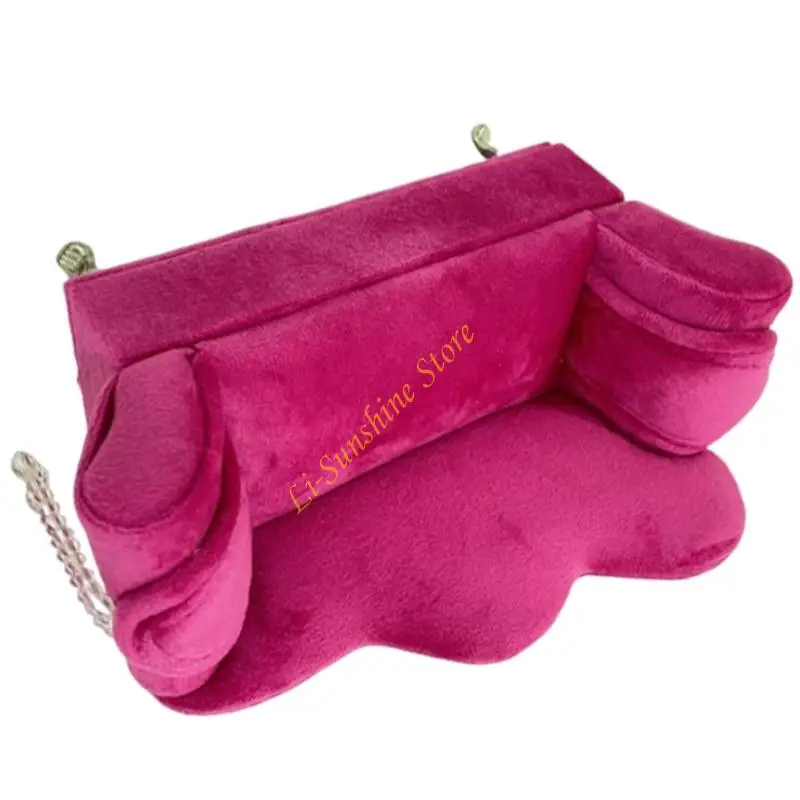 Luxury Dutch Flannel Jewelry Storage Box Modern Sofa Design Rose Home Decors QX2F