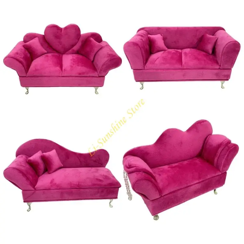 Luxury Dutch Flannel Jewelry Storage Box Modern Sofa Design Rose Home Decors QX2F