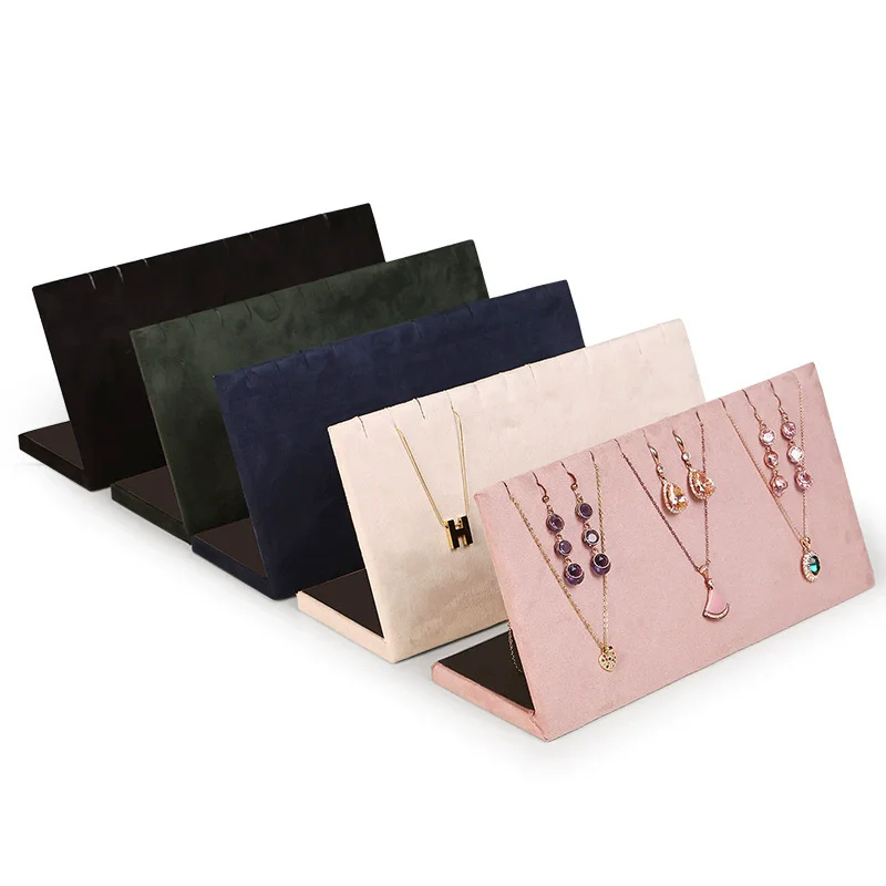 New Jewelry Stand Shelf Necklace Storage Board Pendant Display Holder Portable Earring Rack Fashion Home Showcase