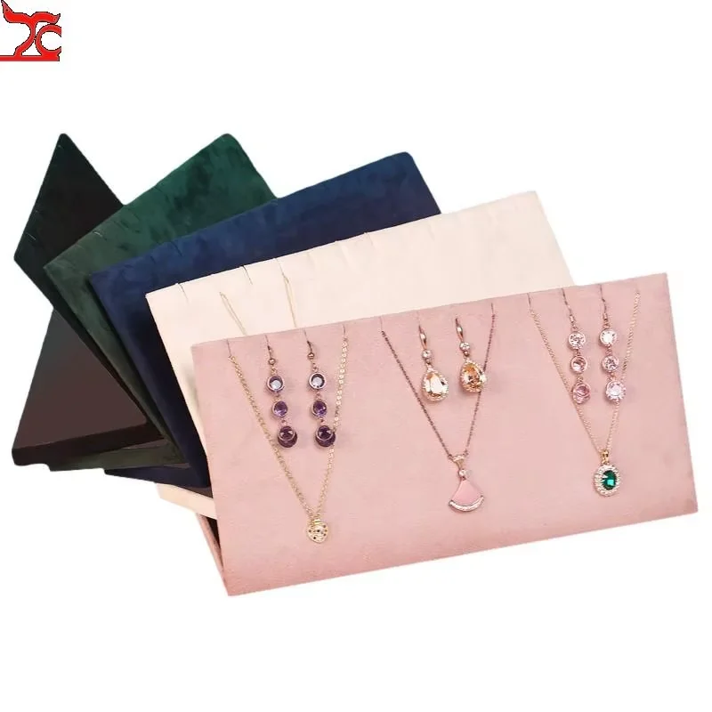 New Jewelry Stand Shelf Necklace Storage Board Pendant Display Holder Portable Earring Rack Fashion Home Showcase