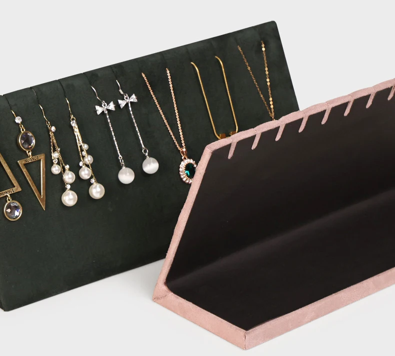 New Jewelry Stand Shelf Necklace Storage Board Pendant Display Holder Portable Earring Rack Fashion Home Showcase