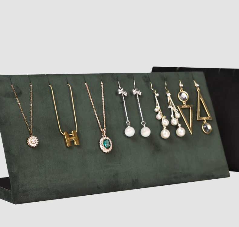 New Jewelry Stand Shelf Necklace Storage Board Pendant Display Holder Portable Earring Rack Fashion Home Showcase