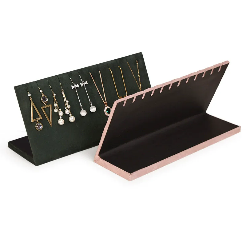 New Jewelry Stand Shelf Necklace Storage Board Pendant Display Holder Portable Earring Rack Fashion Home Showcase