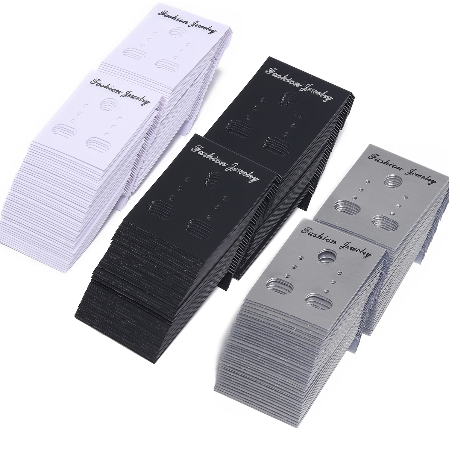 50pcs/pack 3.5x3cm Jewelry Earrings Packaging Display Card Earring Ear Studs Price Tag Earring Post Holder for Jewelry Findings