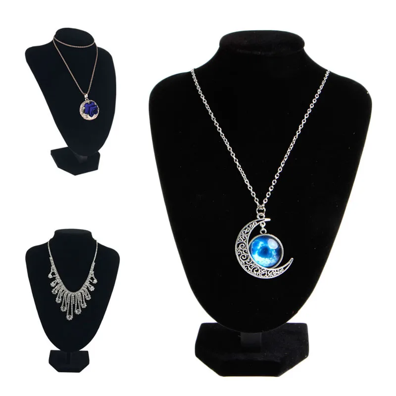 Linen Mannequin Bust Jewelry Necklace Pendant Neck Model Display Stand Holder Jewelry Holder Necklace Showing Stand Rack Earring