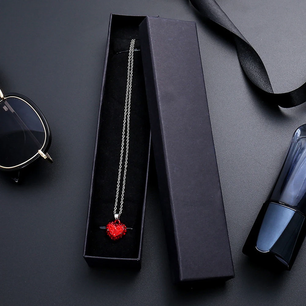 1PCS Black Square Jewelry Display Gifts Box Organizer Engagement for Ring Earring Brooch Necklace Bracelet Packaging Boxes