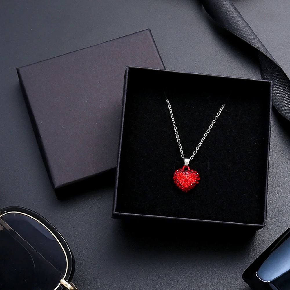 1PCS Black Square Jewelry Display Gifts Box Organizer Engagement for Ring Earring Brooch Necklace Bracelet Packaging Boxes