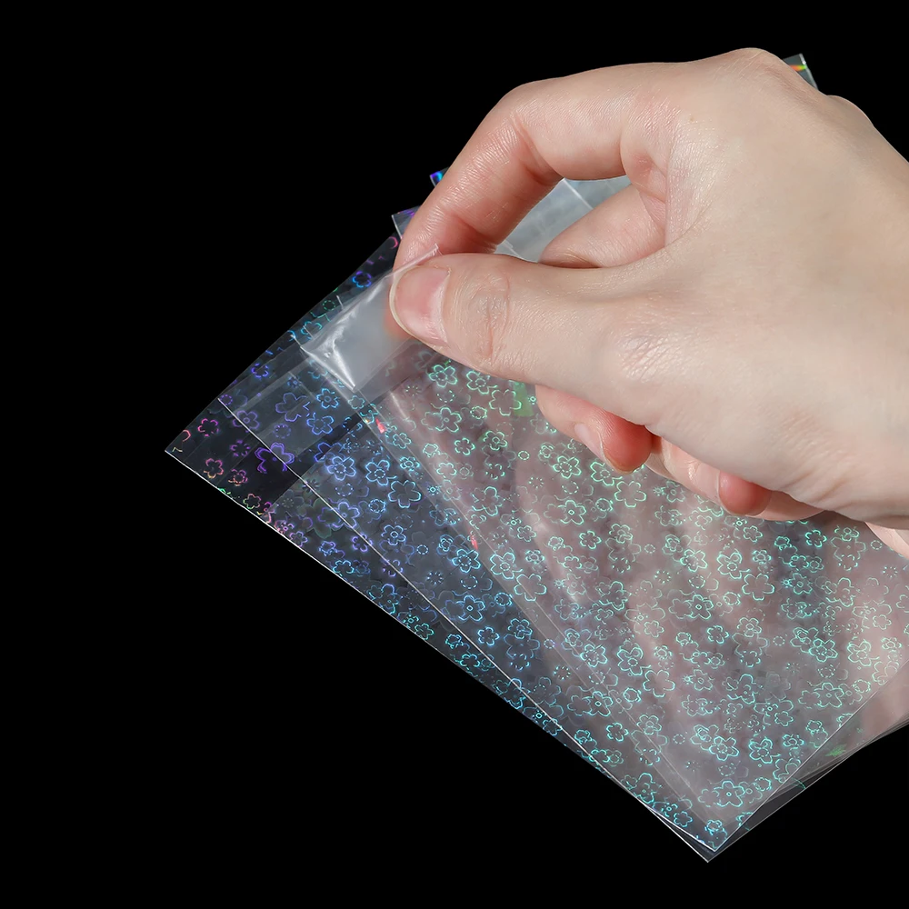 50pcs Laser Self Sealing Plastic Bag Colorful Holographic Jewelry Bag for Necklace Bracelet Jewelry Gift Packag Storage Bags