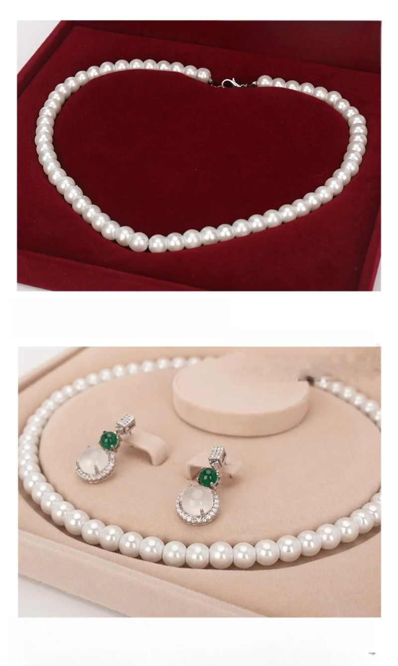 Velvet Jewelry Box Set for Necklace Earrings Storage Organizer Holder Wedding Gift Box Jewelry Packaging Display Case Joyero