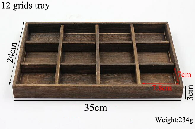New Arrival Wooden Jewelry Tray Jewellery Organizer Bangle Earrings Bracelets Choker Necklaces Pendants Storage Vintage Plate