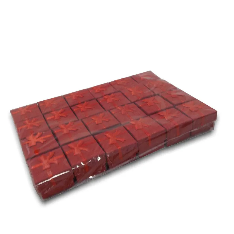 Hot Sale 24pcs Assorted Jewelry Gifts Boxes for Jewelry Display 4*4*3cm Assorted Colors Ring Box Small Gift Boxes