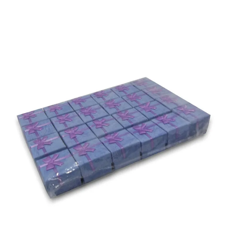 Hot Sale 24pcs Assorted Jewelry Gifts Boxes for Jewelry Display 4*4*3cm Assorted Colors Ring Box Small Gift Boxes