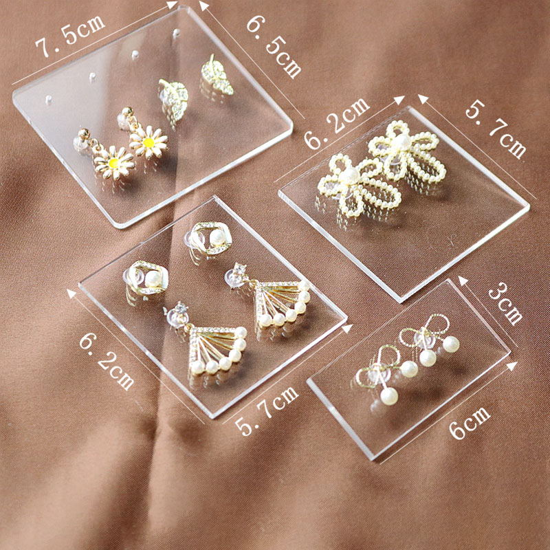 Acrylic Earring display stand earing organizer for jewelry sheet pad jewelery Props jewellery case holders stands customized