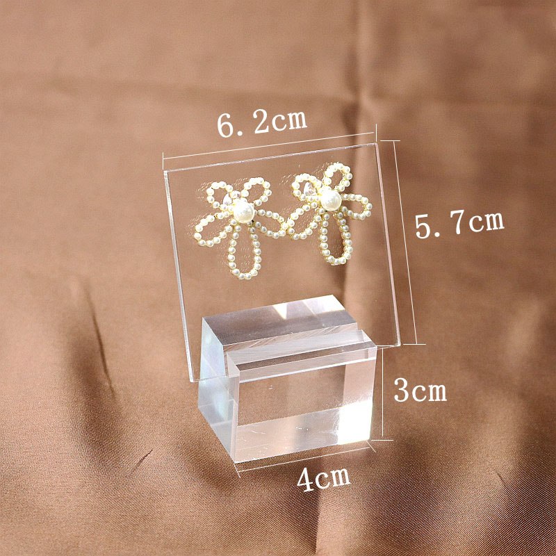 Acrylic Earring display stand earing organizer for jewelry sheet pad jewelery Props jewellery case holders stands customized