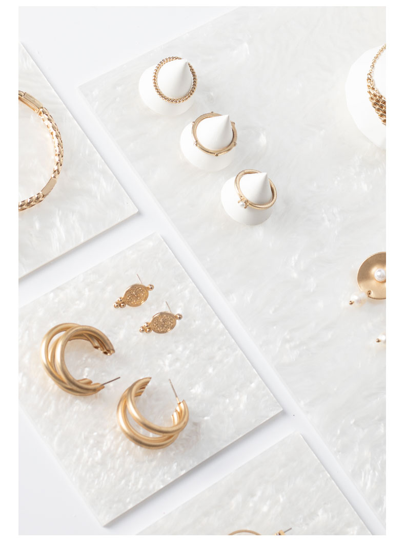 White Acrylic blocks Jewelry Stand Jewellery Holder display Organizer for Bracelet Necklace Ring earring cosmetics perfume tray