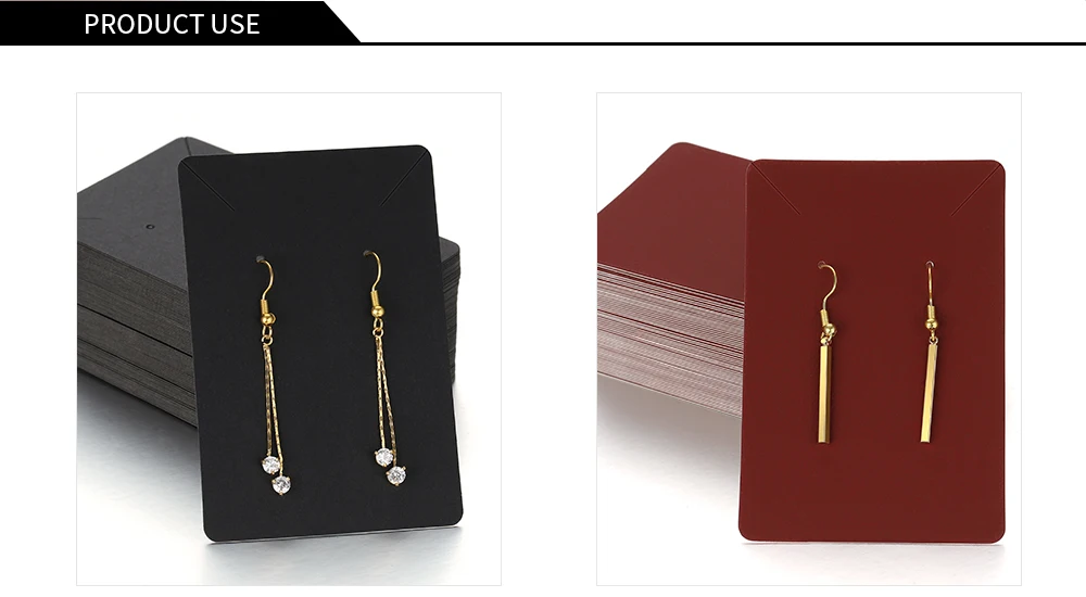 50pcs Earrings Necklaces Display Cards for Jewelry Box Packaging Cardboard Hang Tag Card Ear Studs Paper Card Jewelry DIY