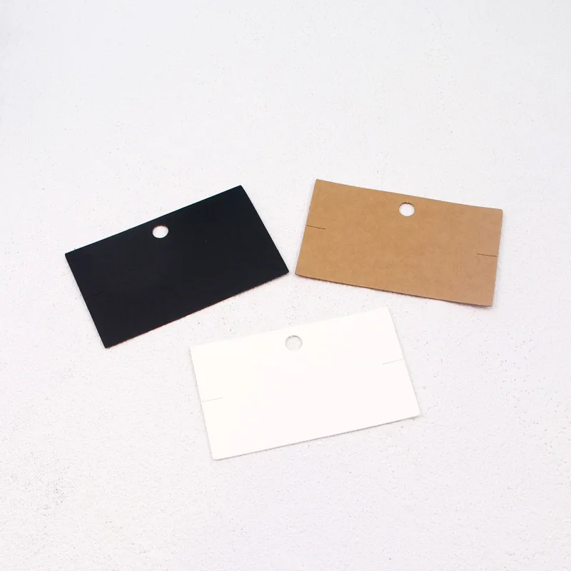 50pcs/lot 10*6cm Kraft Paper Packing for Handmade Necklace Bracelets Jewelry Display Cards Storage Retail Tags Holder