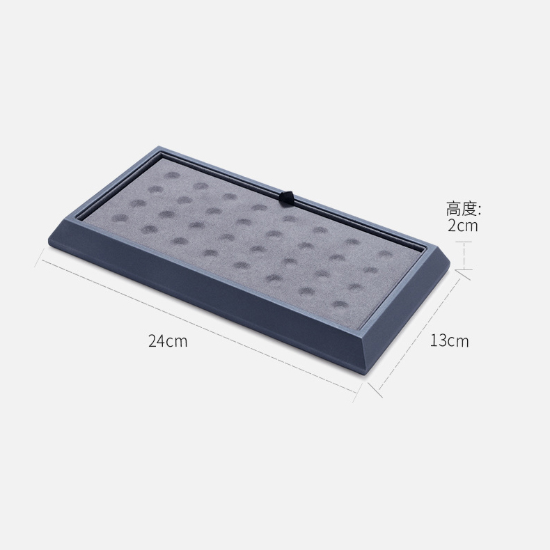 Circular Groove Diamond Display Box High Quality Jewelry Gem Storage Case Gemstone Organizer for International Jewelry Exhibitor