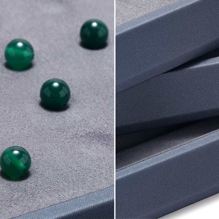 Circular Groove Diamond Display Box High Quality Jewelry Gem Storage Case Gemstone Organizer for International Jewelry Exhibitor