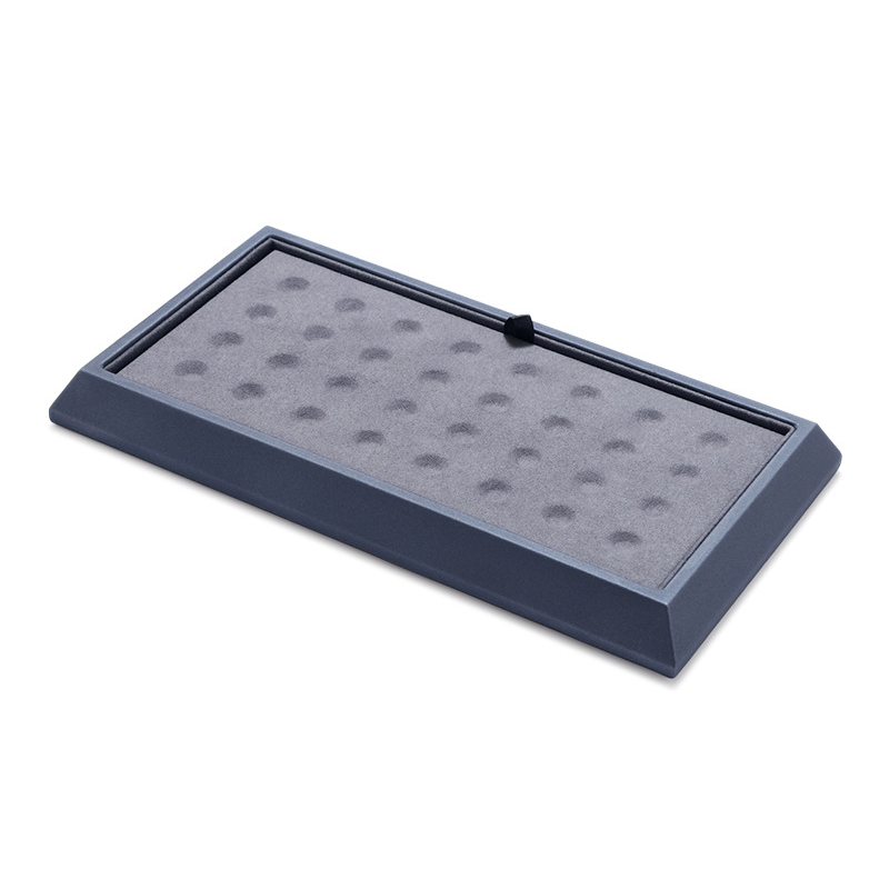 Circular Groove Diamond Display Box High Quality Jewelry Gem Storage Case Gemstone Organizer for International Jewelry Exhibitor