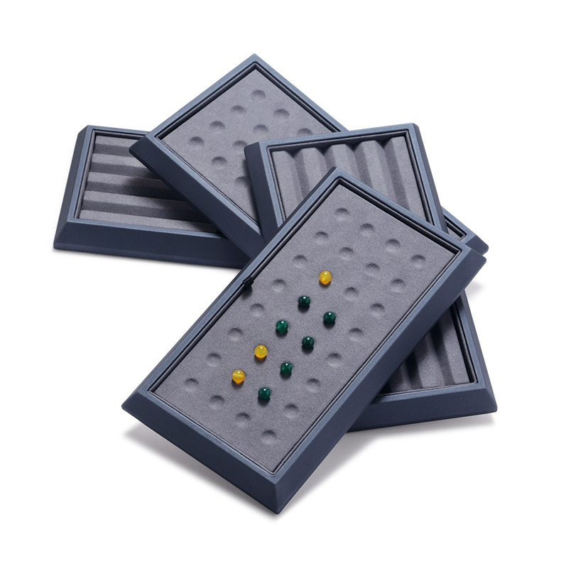 Circular Groove Diamond Display Box High Quality Jewelry Gem Storage Case Gemstone Organizer for International Jewelry Exhibitor