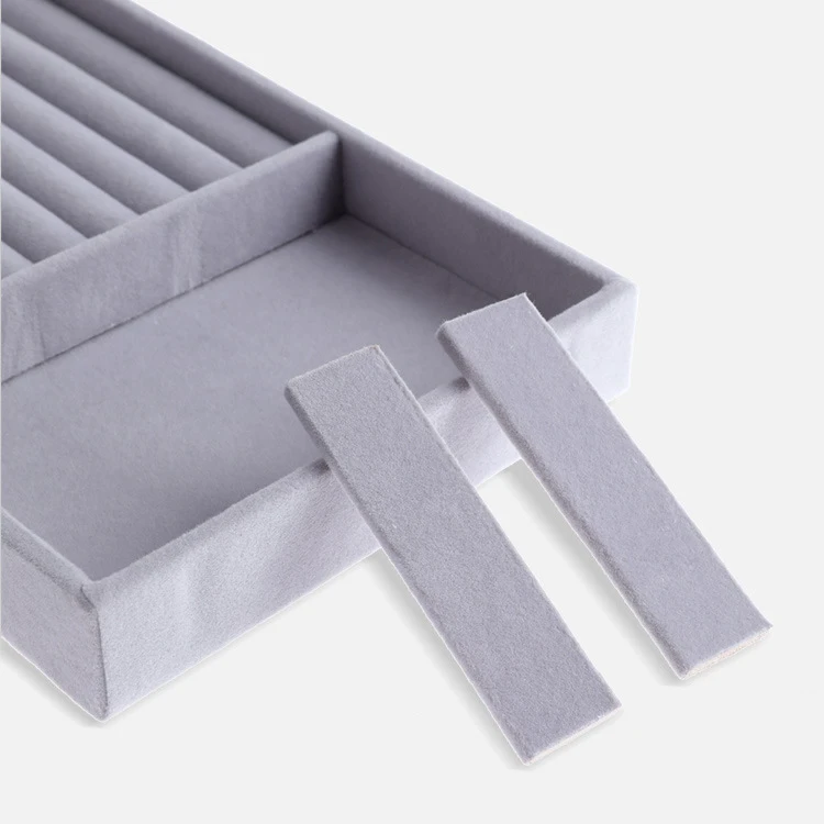 Velvet Tray for Jewelry Ring Earring Necklace Display Tray Bracelet Organizer Diy Handicraft Accessoriess Jewelry Storage Case