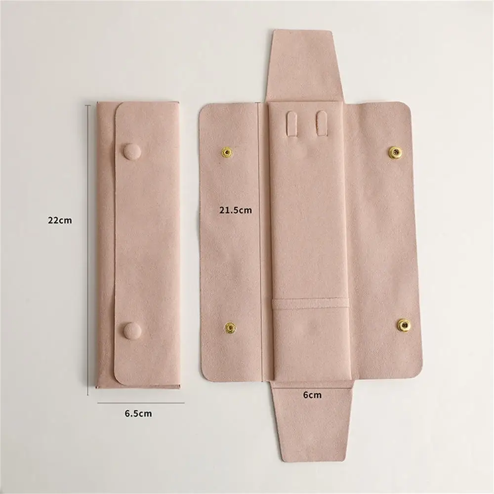 Velvet Jewelry Organizer Bag Portable Bracelet Necklace Storage Bag Women Multi-Functional Snap Pouch Fashion Travel Jewelry Bag