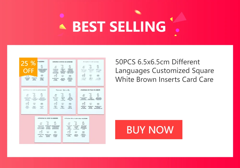 50pcs 6x6cm Pink Cartoon Square Thank You Card For Small Businesses Gift Box Greeting Decoration Packaging Wholesale Supplies