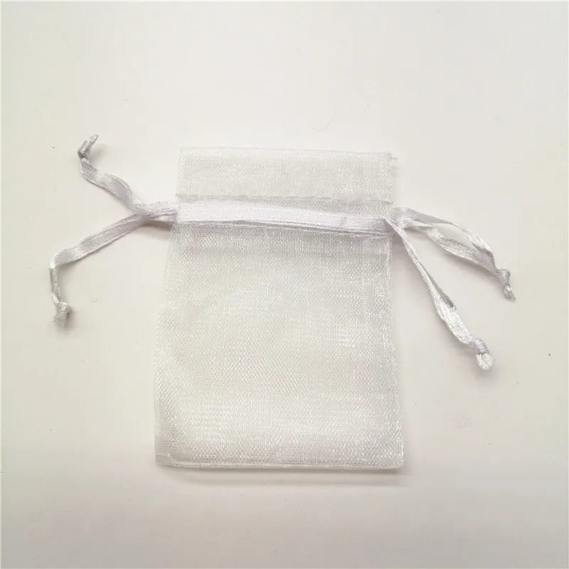 500pcs Drawstring Organza Bags Jewelry Pouches Gift Packaging Bag Sachet Wedding Party Favors Storage Displays Birthday Supply