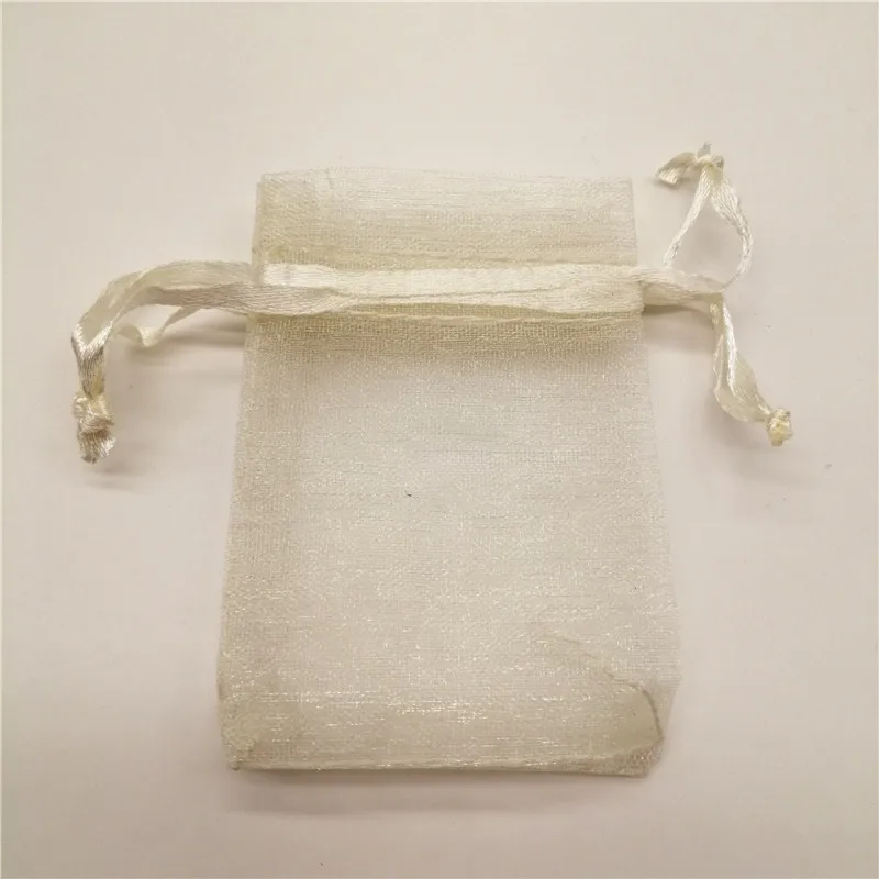500pcs Drawstring Organza Bags Jewelry Pouches Gift Packaging Bag Sachet Wedding Party Favors Storage Displays Birthday Supply