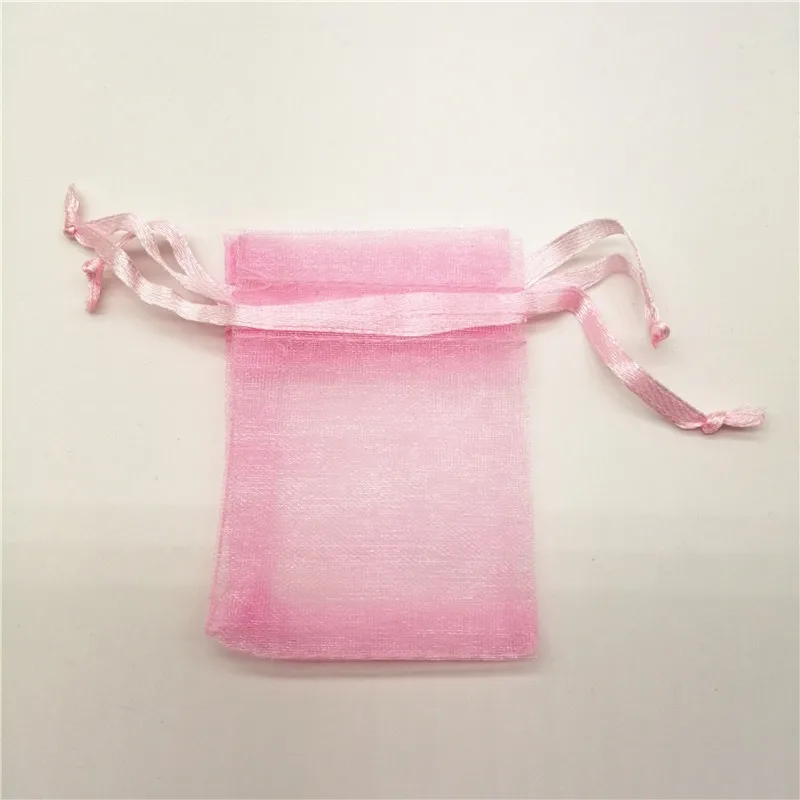 500pcs Drawstring Organza Bags Jewelry Pouches Gift Packaging Bag Sachet Wedding Party Favors Storage Displays Birthday Supply