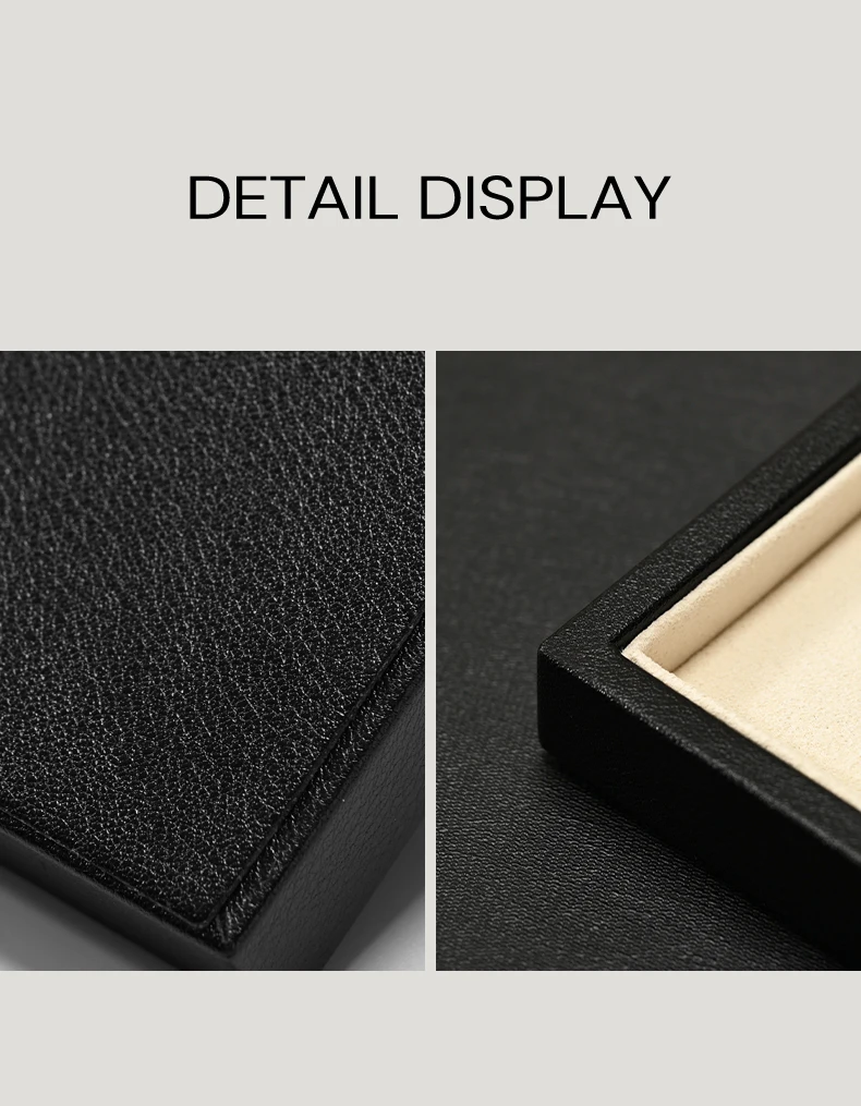 Oirlv High-quality Black Leather Waterproof Jewelry Display Stand Designed for Jewelry Storage By Jewelers Individual Organizers