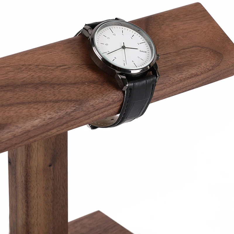 Wooden Watch Display Stands Bracelet Holder Jewelry Organizer Walnut Watch Display Shelf Rack jewellery box Props Box Case