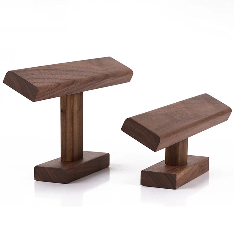 Wooden Watch Display Stands Bracelet Holder Jewelry Organizer Walnut Watch Display Shelf Rack jewellery box Props Box Case