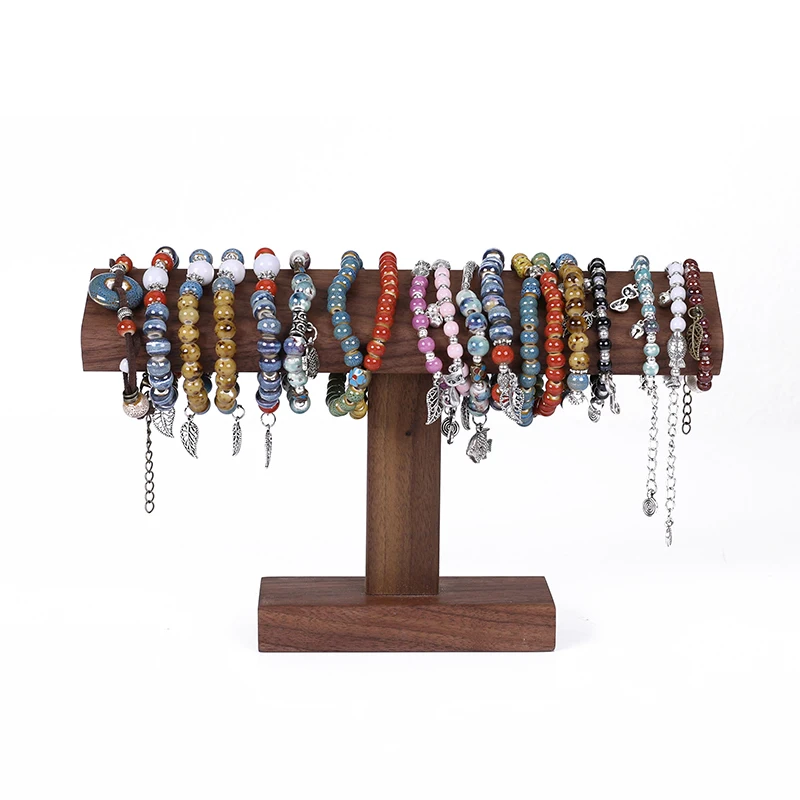 Wooden Watch Display Stands Bracelet Holder Jewelry Organizer Walnut Watch Display Shelf Rack jewellery box Props Box Case