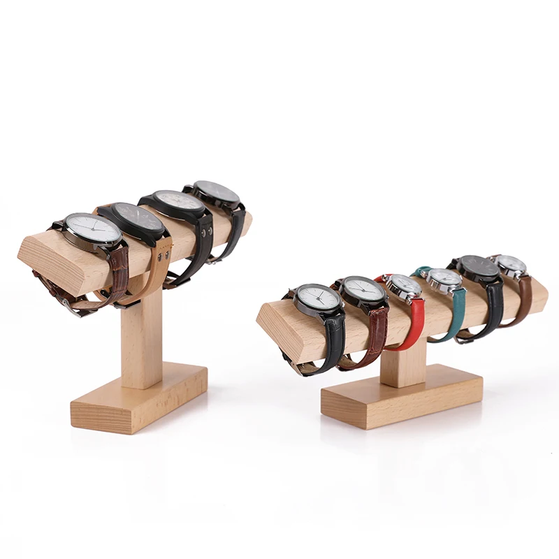 Wooden Watch Display Stands Bracelet Holder Jewelry Organizer Walnut Watch Display Shelf Rack jewellery box Props Box Case