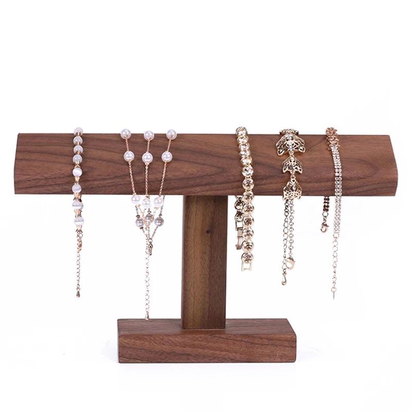 Wooden Watch Display Stands Bracelet Holder Jewelry Organizer Walnut Watch Display Shelf Rack jewellery box Props Box Case