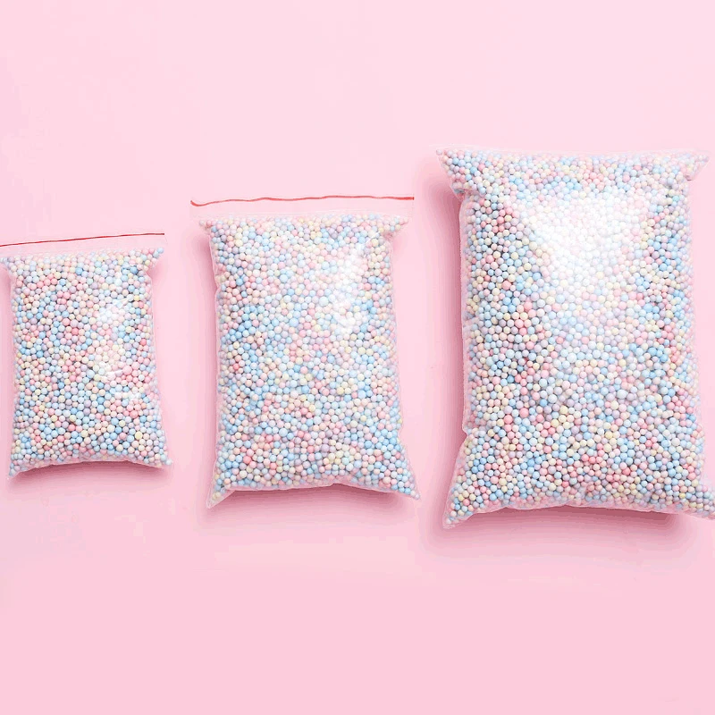 25g 50g Mixed Color Foam Balls Beads Dia 4-6mm fit Handmade Jewelry Packaging Cushioning Stuffing Filler Material Gift Package