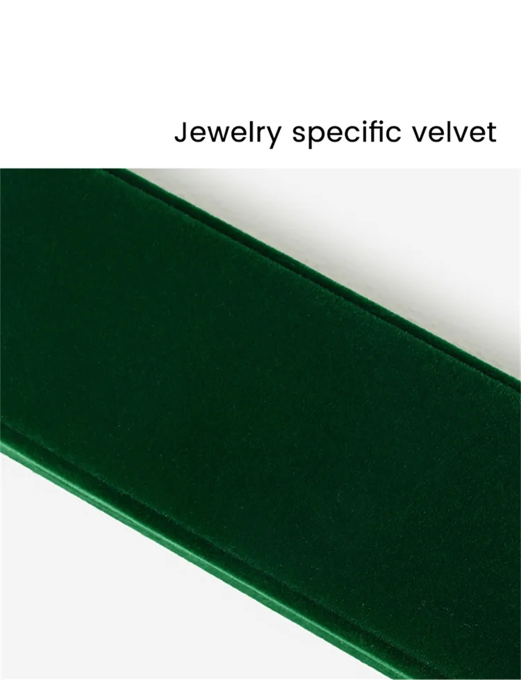 Oirlv Velvet Ring Box Gemstone Green Jewelry Box Set High-quality Earring Bracelet Necklace Box Jewelry Organizer Jewelry Box