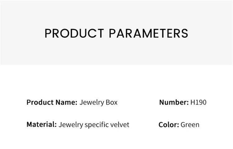 Oirlv Velvet Ring Box Gemstone Green Jewelry Box Set High-quality Earring Bracelet Necklace Box Jewelry Organizer Jewelry Box