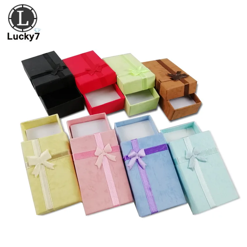 Wholesale Assorted Colors 108pcs/lot Jewelry Sets Display Box Necklace Earrings Ring Box Packaging Gift Box Storage Organizer