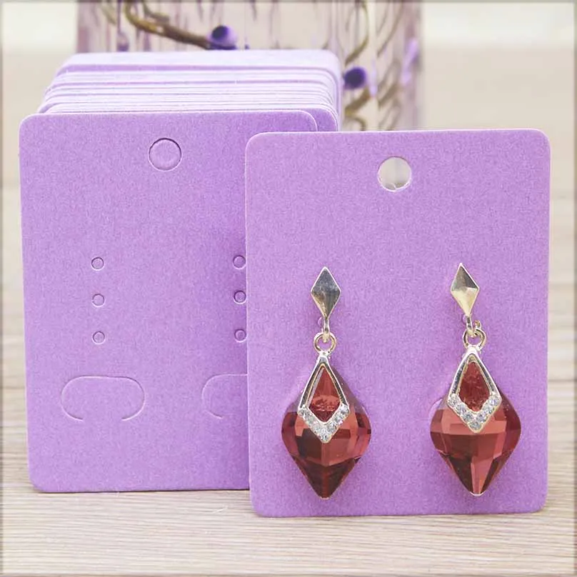 50Pcs 5*6.5cm Wholesale Jewelry Display Card Accessories Earring Cards 5X7cm Blank Jewelry Necklace Pendant Package Card