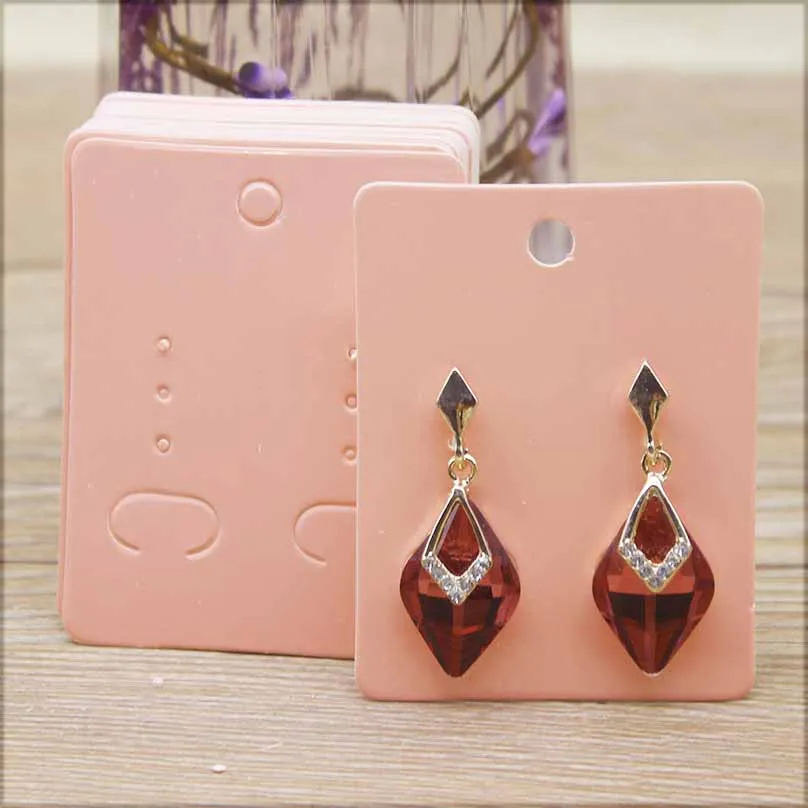 50Pcs 5*6.5cm Wholesale Jewelry Display Card Accessories Earring Cards 5X7cm Blank Jewelry Necklace Pendant Package Card