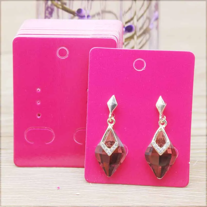 50Pcs 5*6.5cm Wholesale Jewelry Display Card Accessories Earring Cards 5X7cm Blank Jewelry Necklace Pendant Package Card