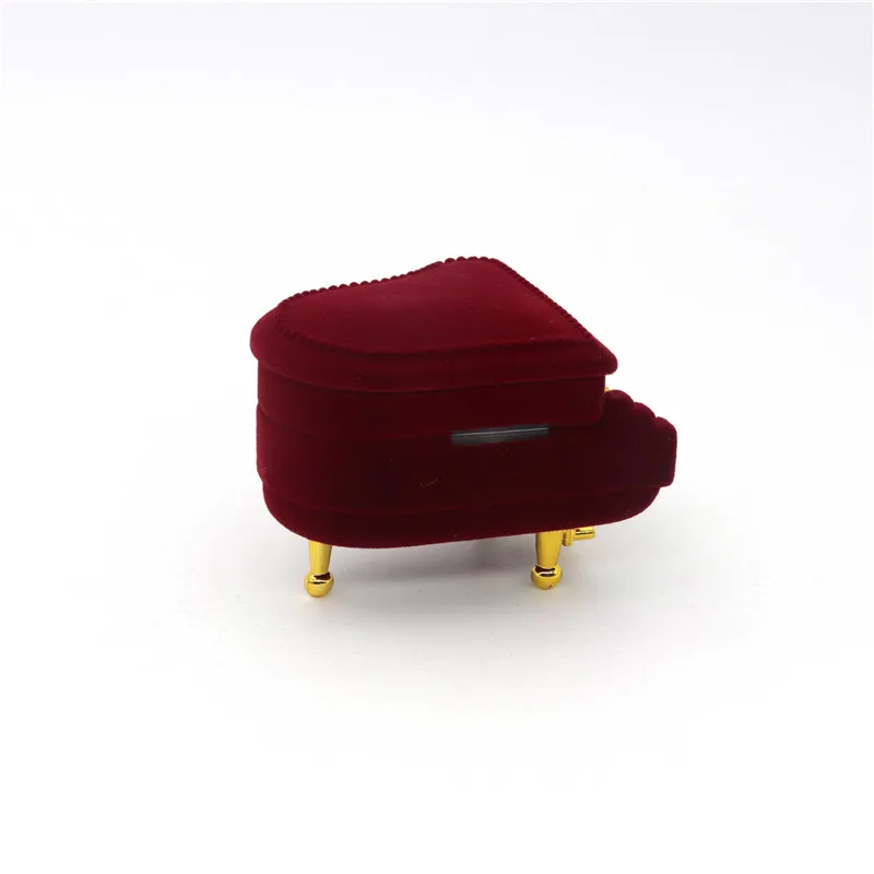 Velvet Apple Piano Violin SunFlower Jewelry Gift Box Wedding Engagement Ring Box For Necklace Earring Bracelet Packaging Display