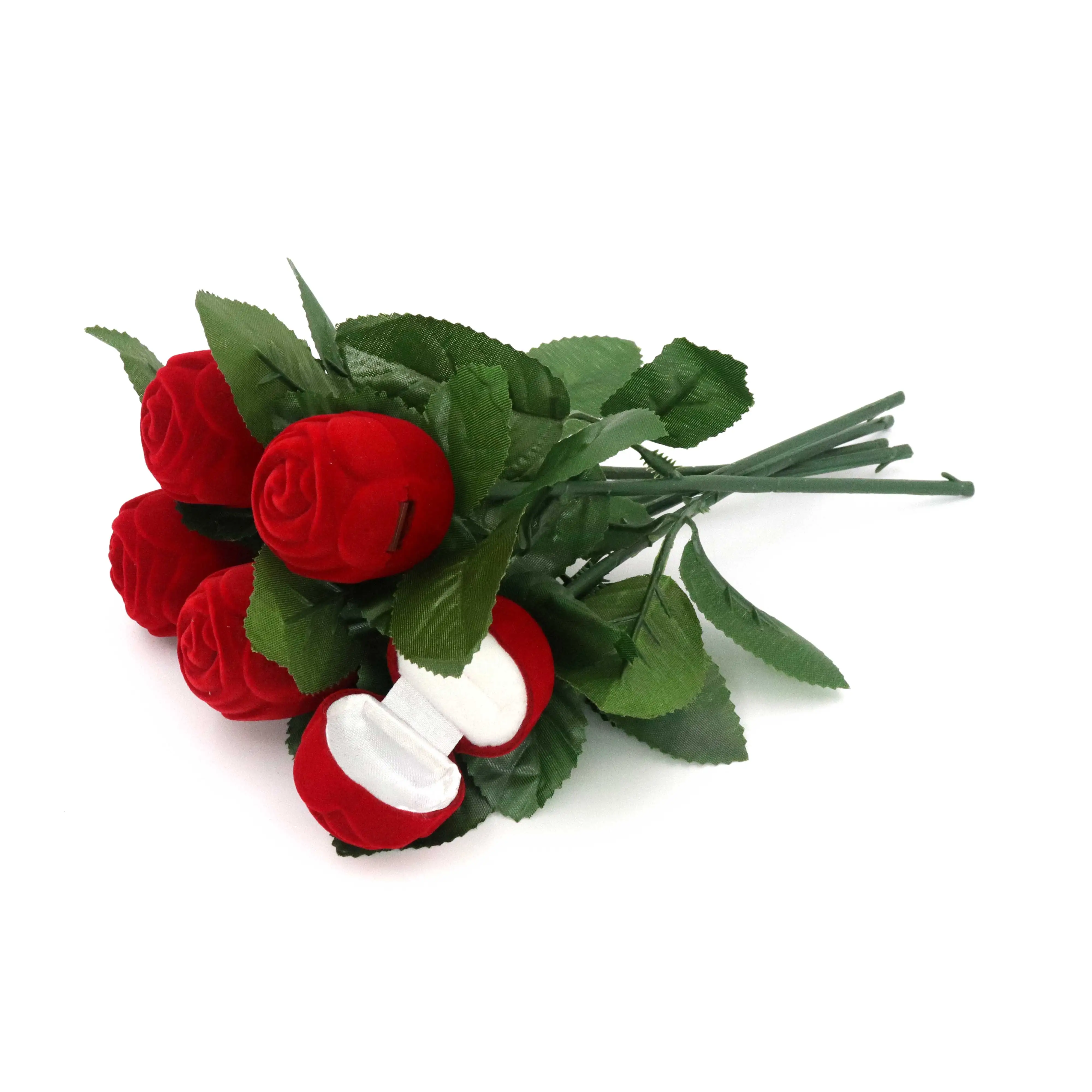 Velvet Apple Piano Violin SunFlower Jewelry Gift Box Wedding Engagement Ring Box For Necklace Earring Bracelet Packaging Display