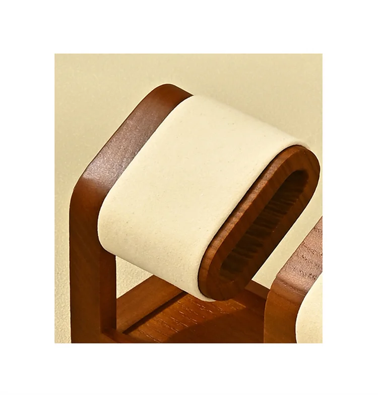 Wooden Watch Stand WoodTen Solid Wood Watch Holder Jewelry Organizer Display Stand For Bracelet Ring Earring Watch Display Props