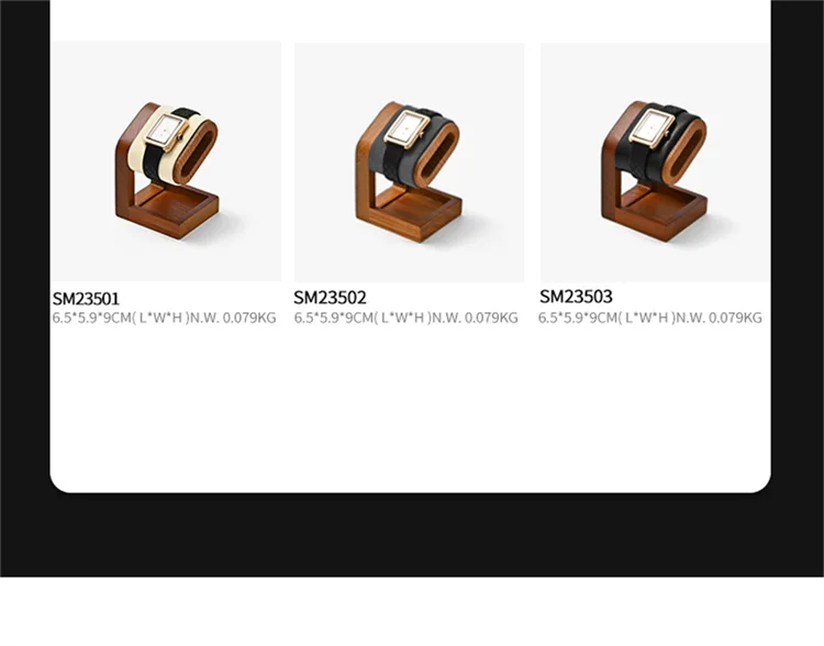 Wooden Watch Stand WoodTen Solid Wood Watch Holder Jewelry Organizer Display Stand For Bracelet Ring Earring Watch Display Props