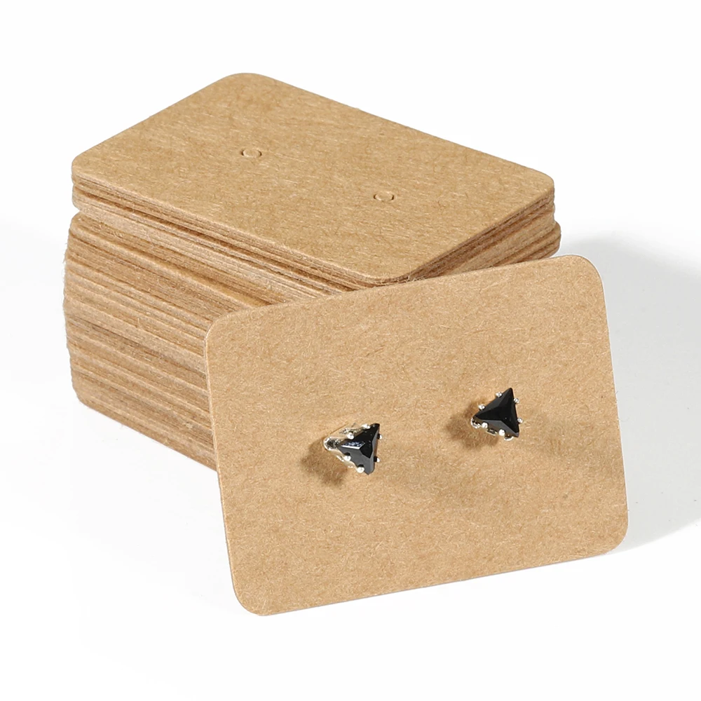 50pcs Earrings Card with 50pcs Bags Cat Cards Jewelry Display Packaging Cardboards Ear Studs Hang Tags Cards DIY Wholesale